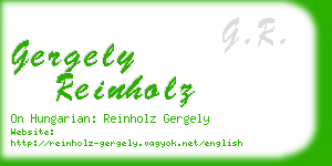 gergely reinholz business card